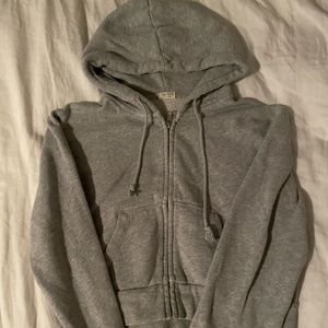 Brandy Melville cropped zip